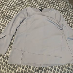 Nic & Zoe Silk Gray Top